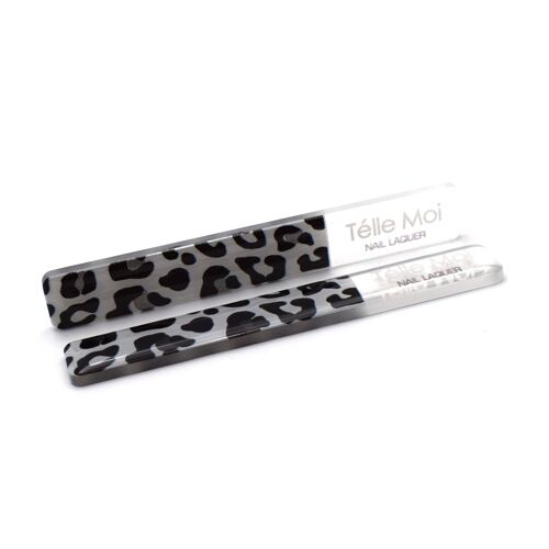 Travel Leopard Print Glass Nail File