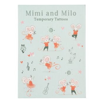 Tatouages temporaires - Mimi et Milo 3