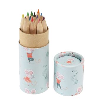 Tube de crayons de couleur - Mimi et Milo 2