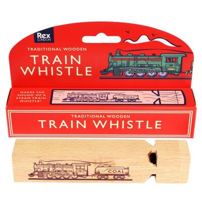 Traditional wooden train whistle