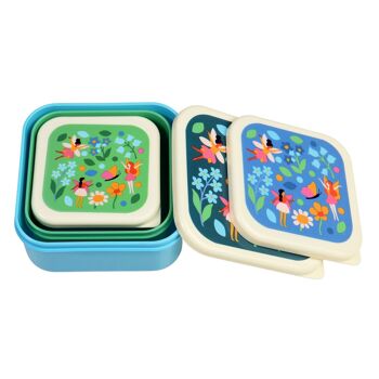 Boîtes à goûter (lot de 3) - Les fées du jardin 2