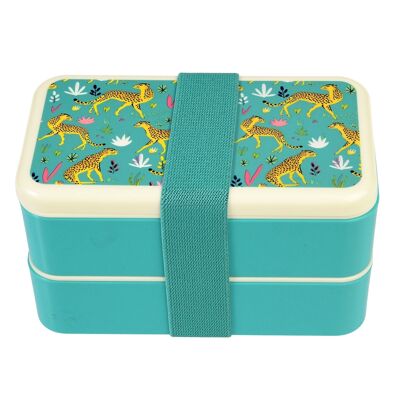 Bento box with cutlery - Cheetah