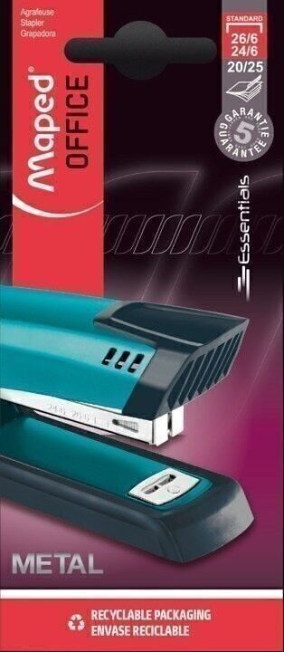 Grapadora Essentials Metal - Grapas compatibles 24/6 y 26/6