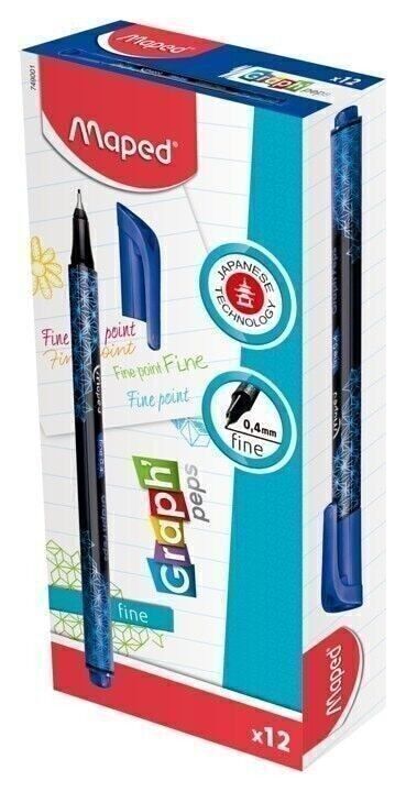 SCATOLA IN FELTRO FINE BLU GRAPHPEPS DECO X12