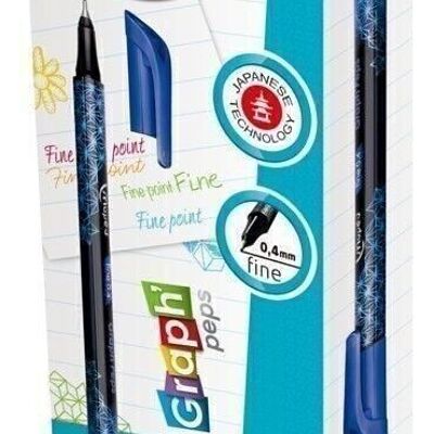 GRAPHPEPS DECO BLAU FEINE FILZBOX X12