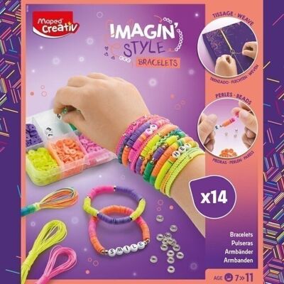 14 ARMBÄNDER ZUM GESTALTEN - IMAGIN'STYLE ARMBÄNDER NEON