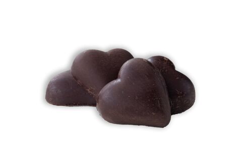 Love Hearts, solid rose chocolate, bulk 5kg vegan organic