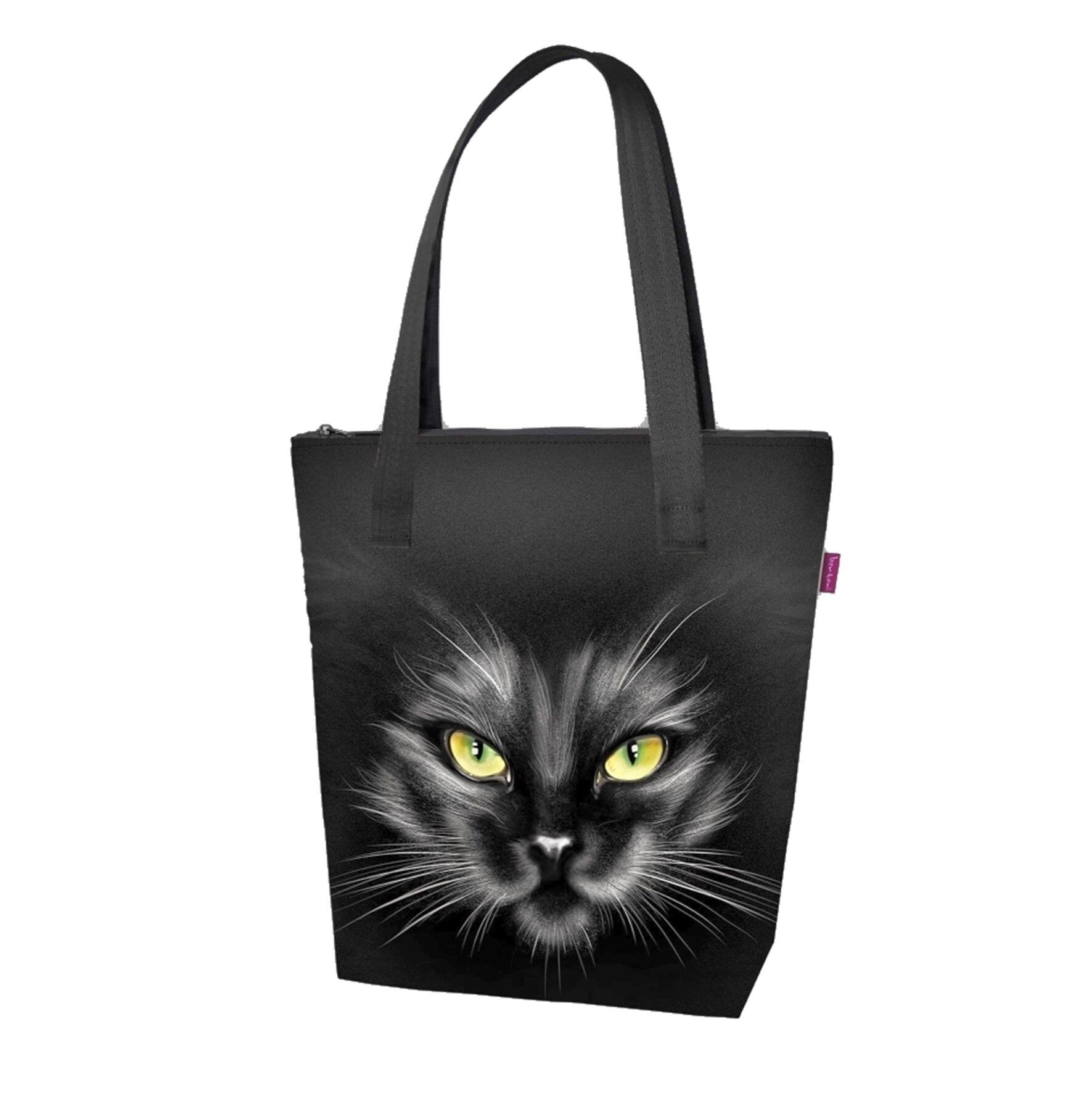 Borsa A Spalla Nera En Toile Linea Viva Bertoni