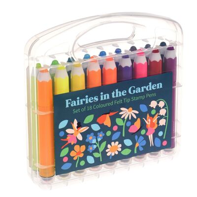 Felt tip stamp pens - Fairies in the Garden