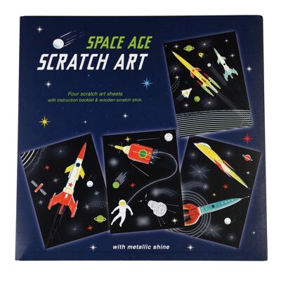 Scratch art - Era espacial
