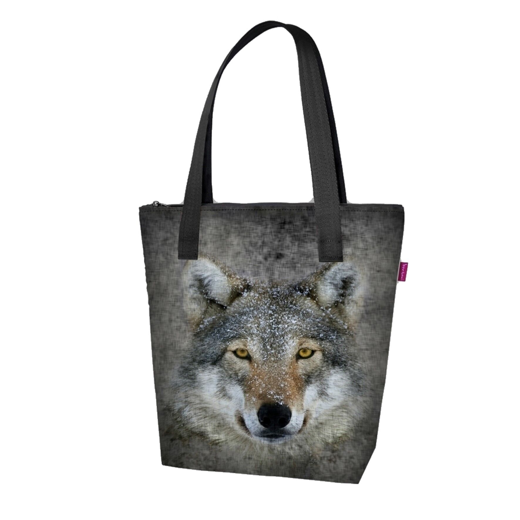 Borsa A Spalla Lupo in Leinwand Linea Vivà Bertoni