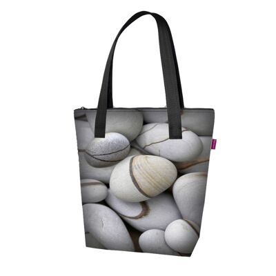 Stones Shoulder Bag In Canvas Vivà Line Bertoni