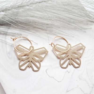 Earrings - Minimalism - Mariposa - gold