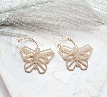 Boucles d'oreilles - Minimalisme - Mariposa - or