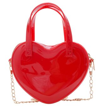 Mini sac à main en forme de cœur couleur bonbon 13