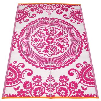 Tapis d'extérieur recyclé (180 x 120 cm) - Rose 2