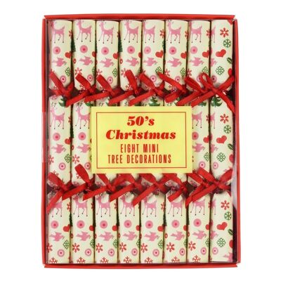 Mini decorazioni per alberi (confezione da 8) - Natale anni '50