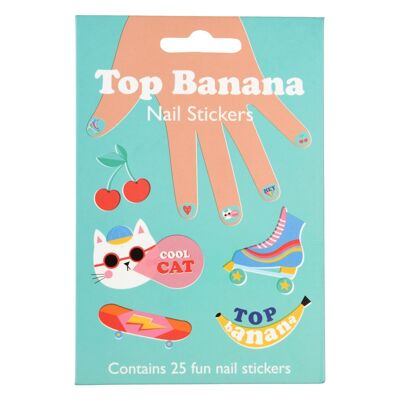Stickers pour ongles enfant - Top Banana