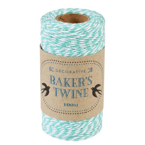 Baker's twine - Teal and white