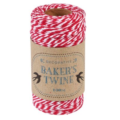 Baker's twine - Red and white