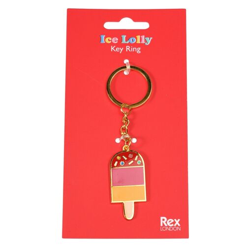 Metal keyring - Ice lolly