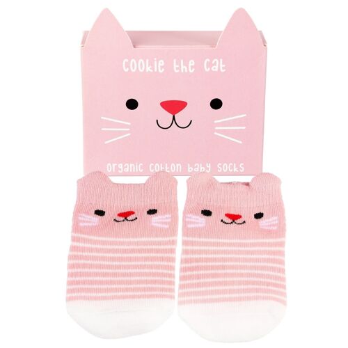 Pair of baby socks - Cookie the Cat
