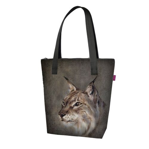 Lynx Shoulder Bag In Canvas Vivà Line Bertoni