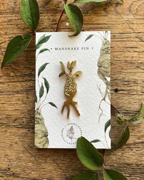Magical Mandrake Herbology Enamel Pin Badge