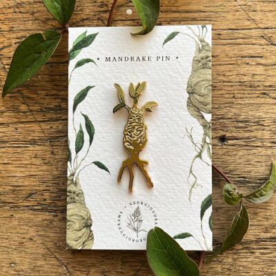 Magical Mandrake Herbology Enamel Pin Badge