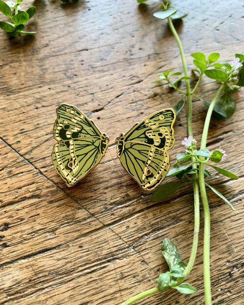 Butterfly Wings Entomology Enamel Pin Badge Set