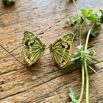 Schmetterlingsflügel Entomologie Emaille Pin Abzeichen Set