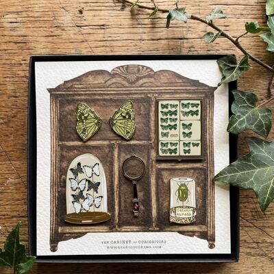 Cabinet of Curiosities Entomology Luxury Enamel Pin Box Set