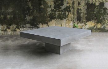 Table de salon Novum table basse table béton 80x80x36 cm 1