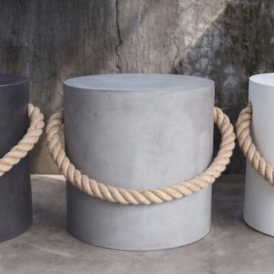 Novum concrete stool with rope