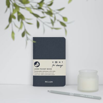 Notebook A6 RECLAIM – Blue Wool