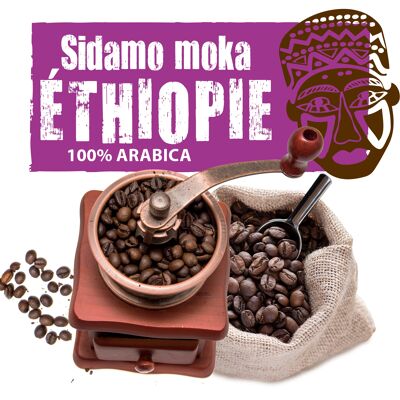 Café ÉTHIOPIE Moka Sidamo - 5 kg GRAINS VRAC
