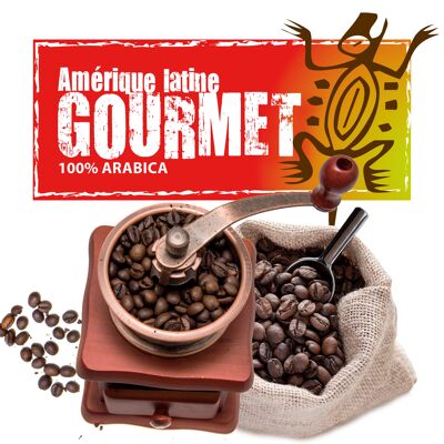 Café "GOURMET" - Amérique latine - 5 kg GRAINS VRAC