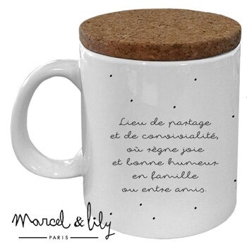Mug céramique - message - "La maison du Bonheur" 2