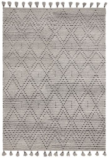 Tapis Nepal 120x170cm Diamant Gris/Noir 2