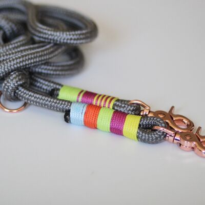 Leash "motley" - simple leash with hand strap 1.5m long - without name tag