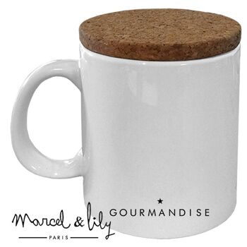 Mug céramique - message - "Gourmandise" 2