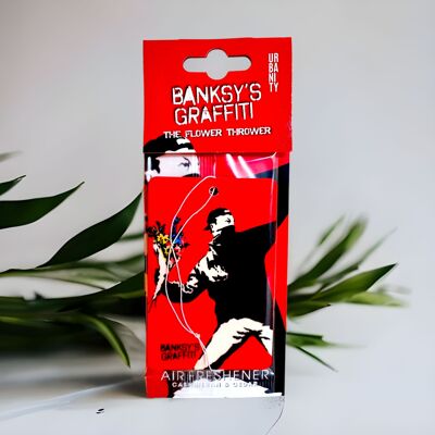 Deodorante per auto Banksy - "Il lanciatore di fiori"