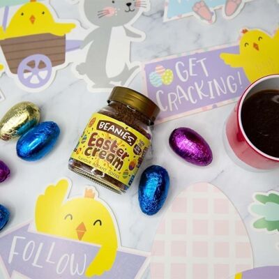 Beanies 50g Easter Cream Flavoured Instant Coffee