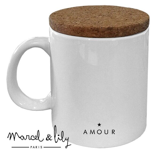Mug "Amour" avec son couvercle en liège