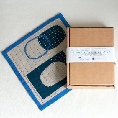 Mini kit de edredón de costura lenta en lino