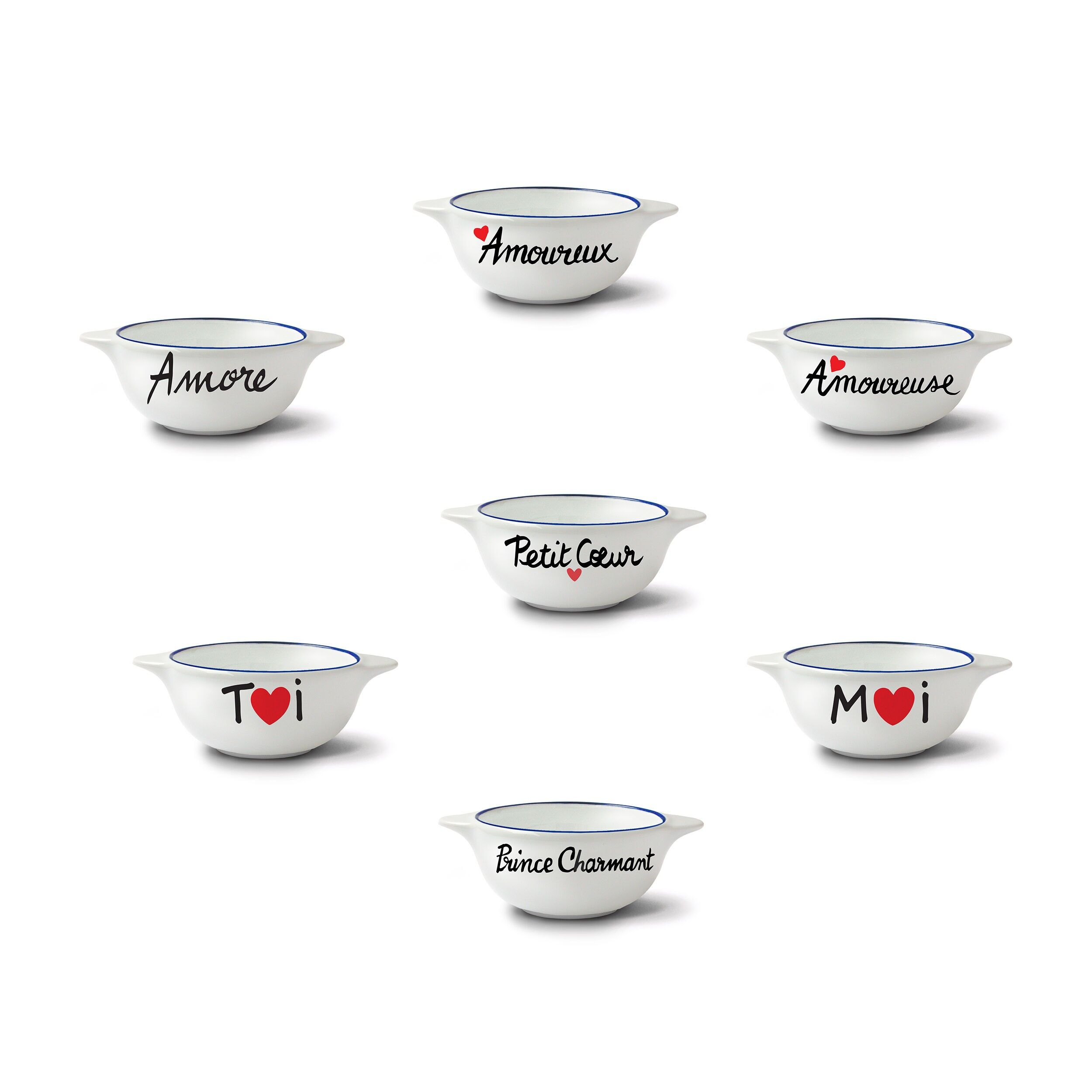 "MINI" VALENTINE'S DAY PACK - Revisited Breton BOWLS x 14