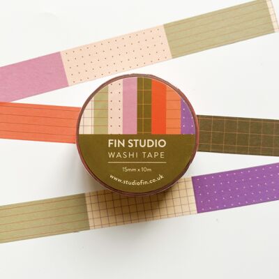 Fin Studio Washi Tape / Rejillas