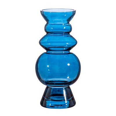 Jarrón de cristal Selina Azul