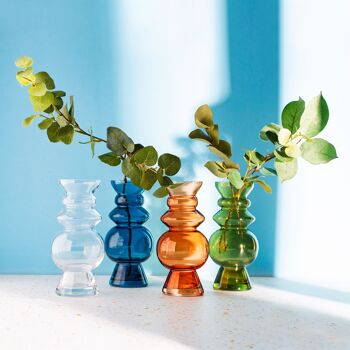 Vase en verre Selina clair 3