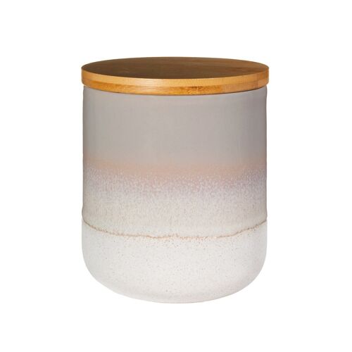 Mojave Glaze Canister Grey